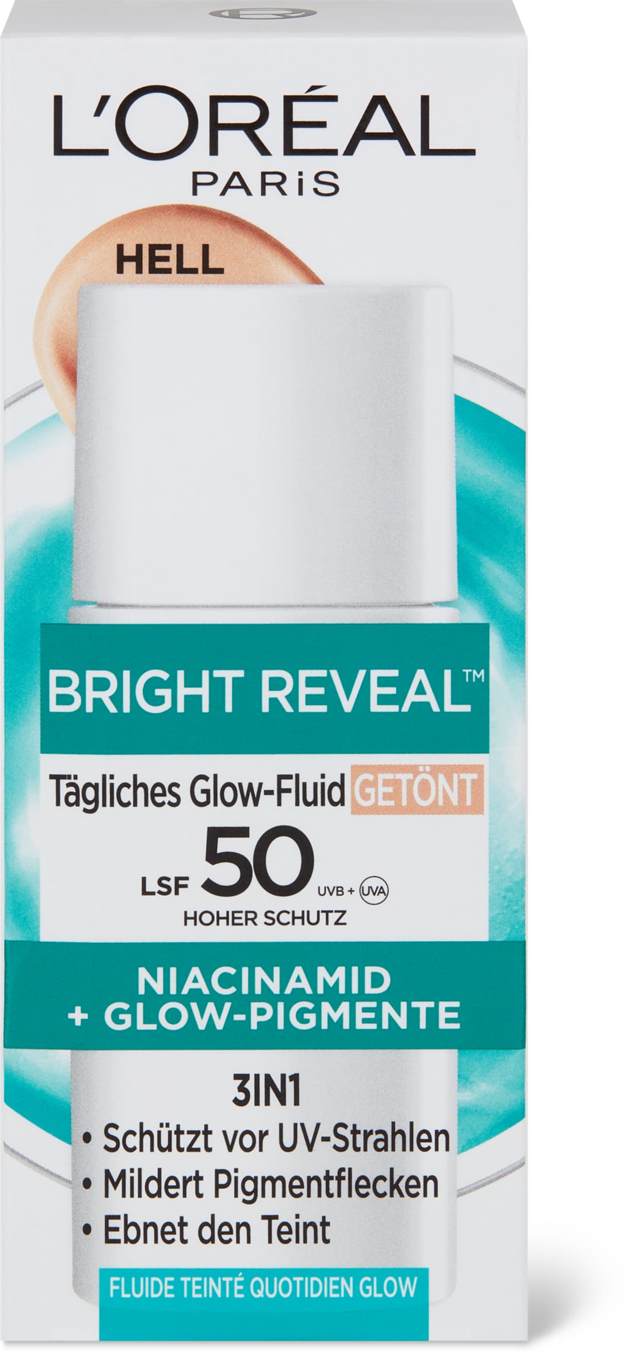 L'Oréal Tägliches getöntes Glow-Fluid LSF 50 50ml